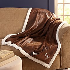 Monogrammed Cozy Throw